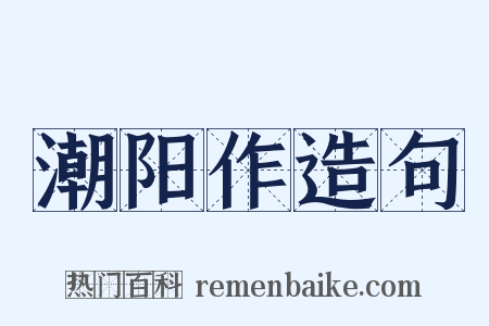 潮阳作造句是什么意思的图片